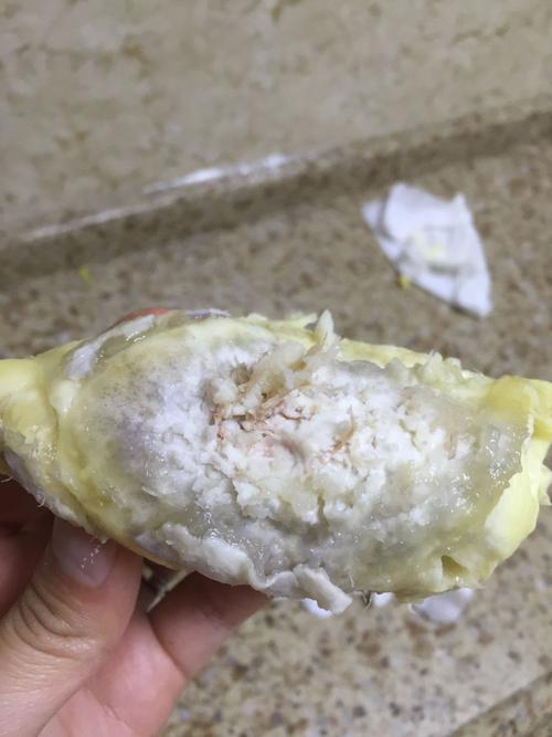 这样的榴莲肉是好的坏的?上面感觉有蓝色