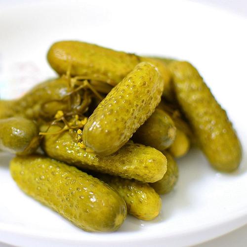 俄罗斯酸黄瓜500克x6罐原装进口俄式风味泡菜腌制嫩黄瓜小青瓜喜爱牌