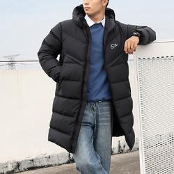 2020冬季新款男子长款羽绒服连帽舒适保暖厚男式羽绒服