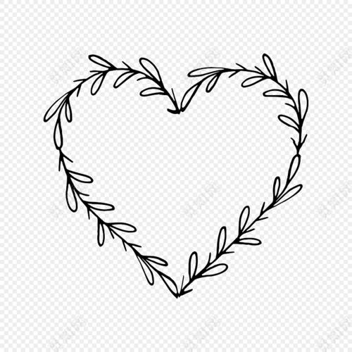 简笔画 黑白风格简易爱心手型简笔画 首页 简单画比心手势方格-在线