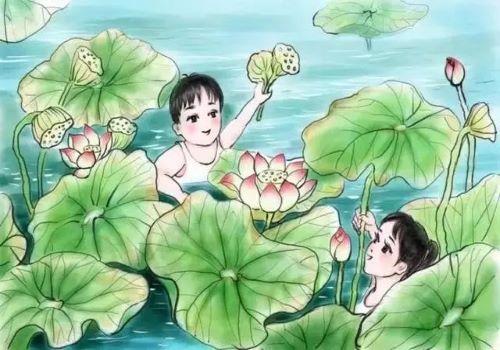 王昌龄咏荷花,吴歌越女,水乡风光