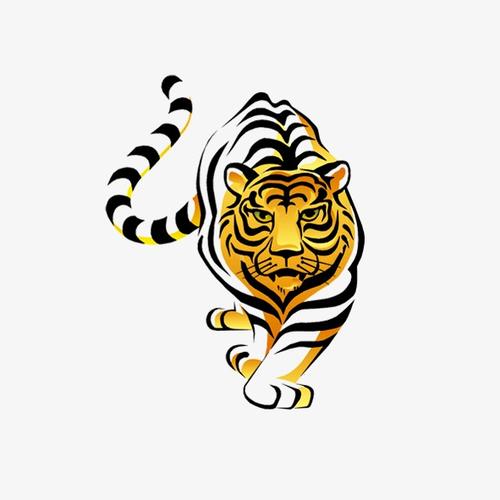 2022虎年新年新春过年春节吉祥物小老虎国风金线大红灯笼