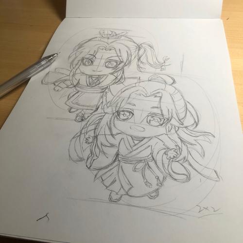 卡通画丨天官赐福 花城 谢怜_简笔画_简笔画教程_文化