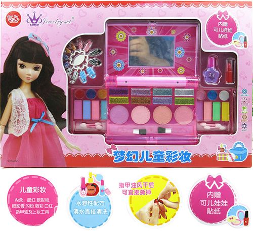 迪士尼儿童美甲玩具化妆品公主彩妆盒女孩指甲油套装画妆礼盒无毒