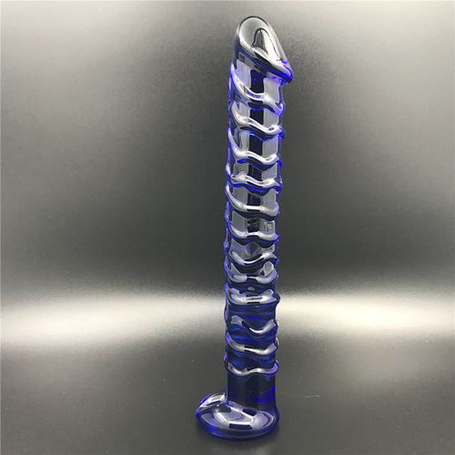 zcz情趣水晶玻璃棒自慰棒后庭塞258