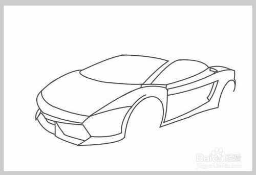 想要画一辆兰博基尼,但是不知道怎么画,这时候,该怎么办呢?