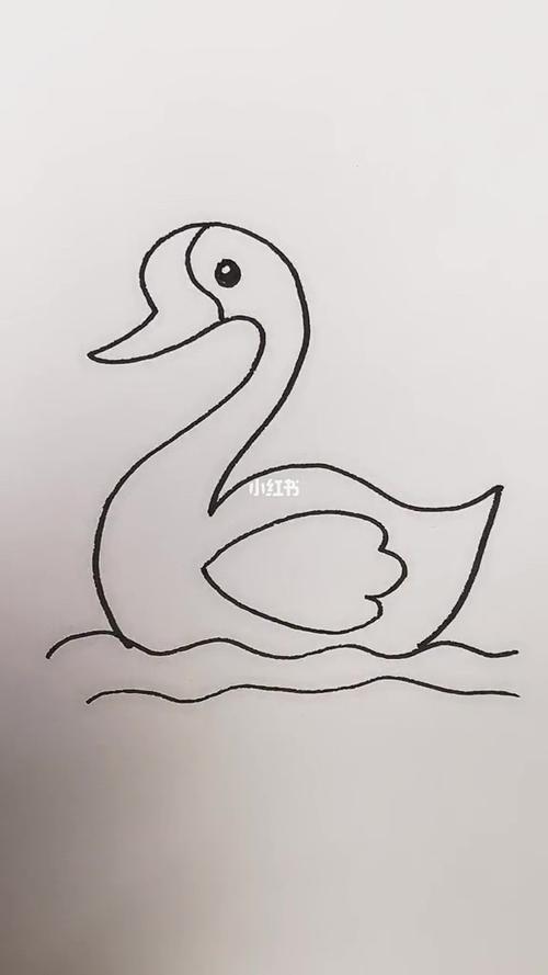 画鹅 #简笔画 #每日一画_简笔画_我的随手画_知识_艺术