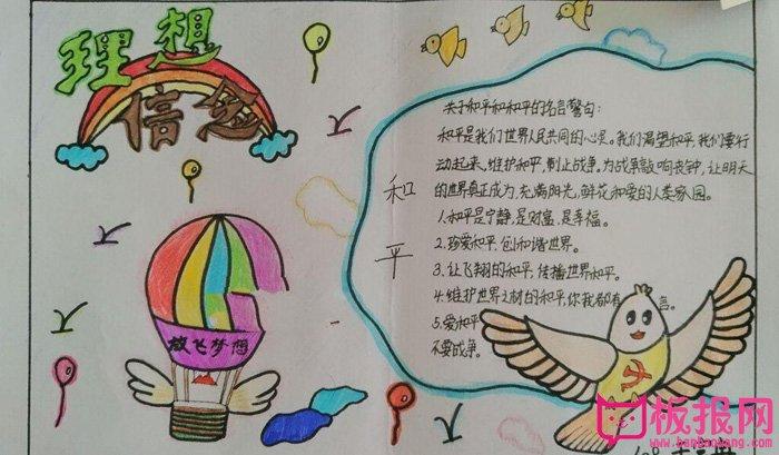 人生理想手抄报图片,我的理想信念
