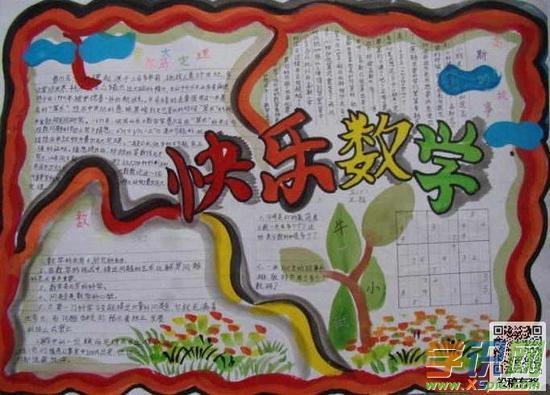 精美的四年级数学手抄报设计图