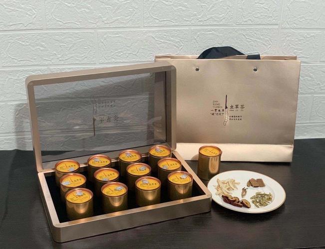 虫草小罐茶 虫草茶 12罐/20罐/套2条虫草一罐一手货源 可一件代发