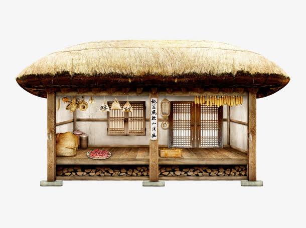 农庄茅草屋