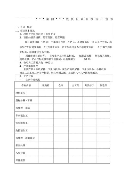 投资项目计划书.pdf 4页