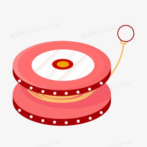 手绘卡通溜溜球玩具素材