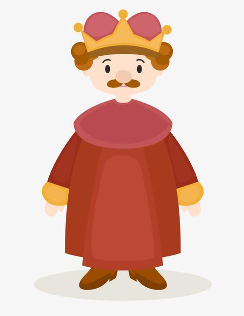 卡通国王矢量图