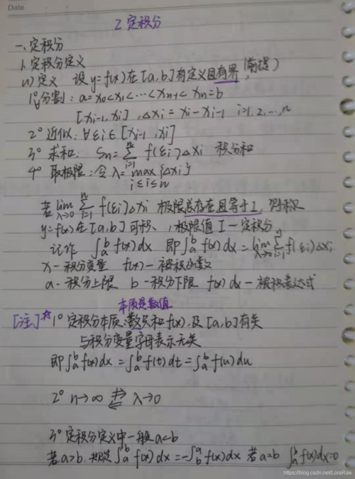 考研高等数学第三讲手写笔记一元函数积分学