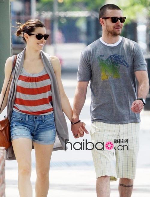 贾斯汀·汀布莱克(justin timberlake)和杰西卡·贝尔 (jessica biel)