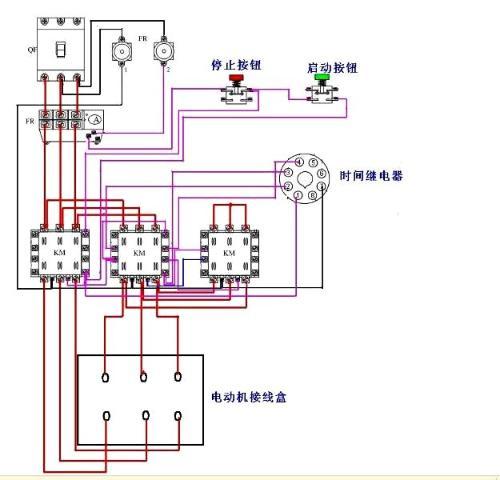 三相交流电机正反转控制按钮怎么接的?