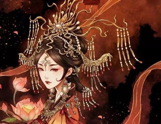 古风,插画,绘画,插画师,半面妆