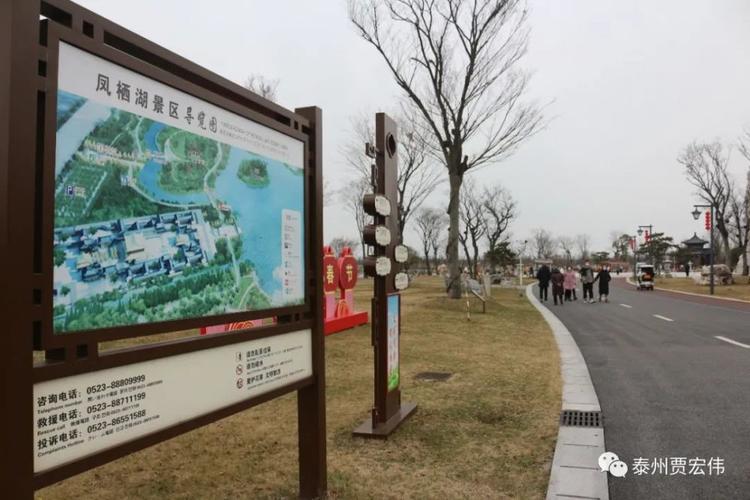 泰州口岸大年初三的凤栖湖雕花楼景区人流如织最美家乡游