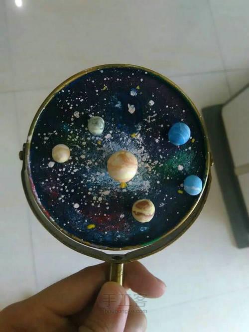 用超轻粘土做出来的科幻银河系教程图解4