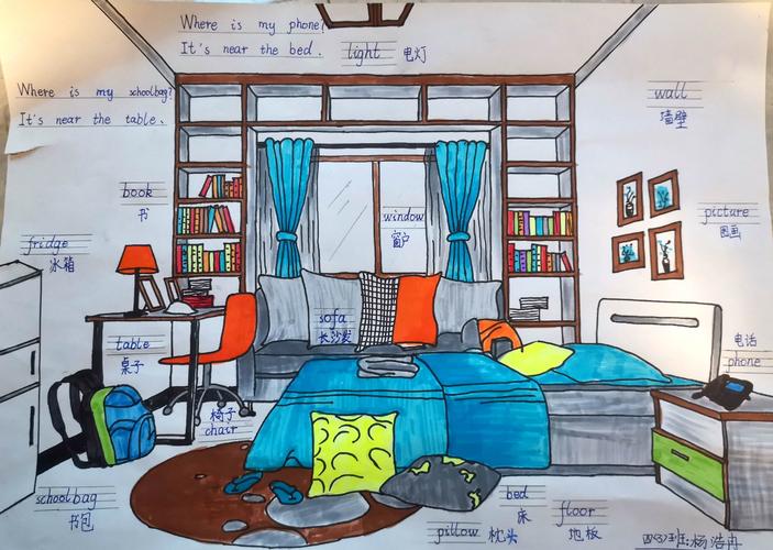 甘州中学四年级三班英语周末实践作业展