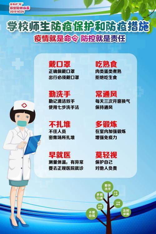 校园防疫宣传图设计