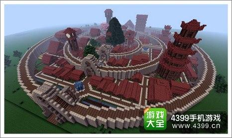 我的世界建筑欣赏 美丽的环形建筑群