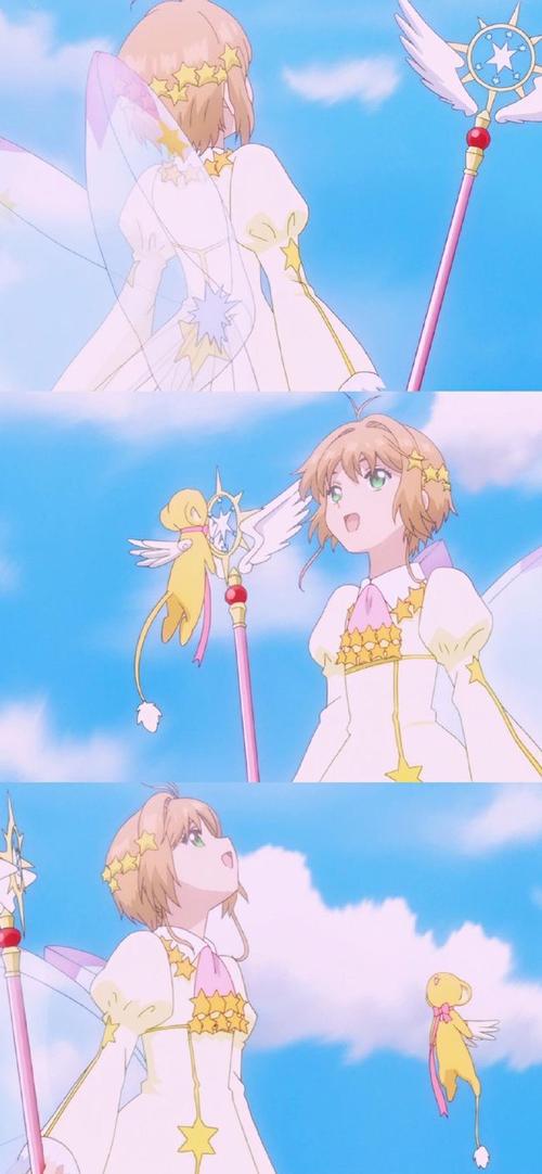 多彩壁纸566期百变小樱卡通三格拼接壁纸无水印动漫壁纸