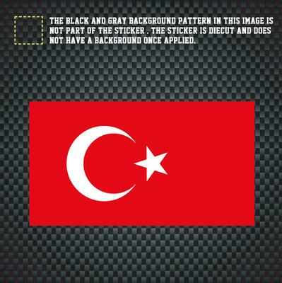 5*11.5 cm 汽车贴 土耳其国旗车贴 turkey car decal