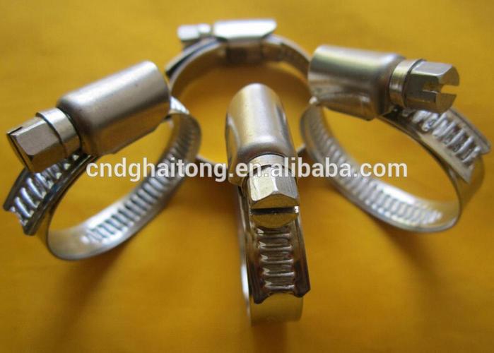 adjustable range stainless steel band worm gear hose clamps