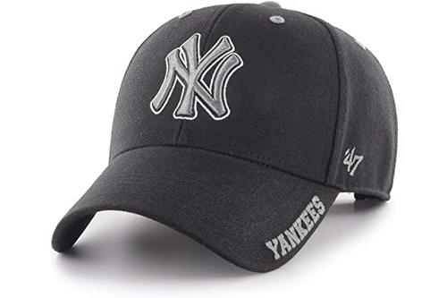"47 brand 可调节棒球帽 - defrost 纽约洋基队黑色