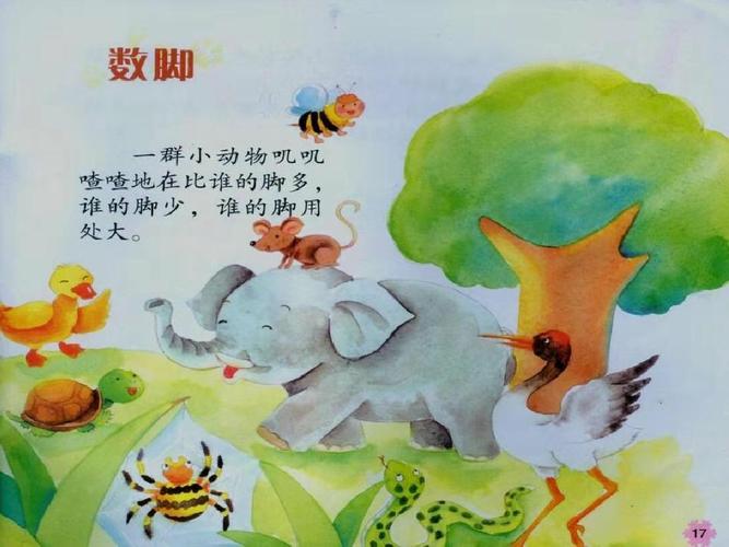 其它 下雨的周四  语言活动:数脚 小朋友们通过有趣的故事,学会了新的