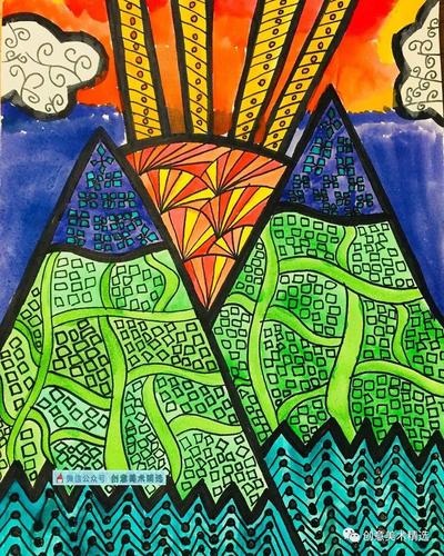 小班低龄段教案必备——15张色彩装饰画,线描上色也可以很精彩!