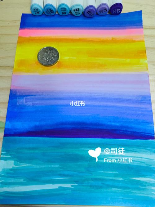 夜景 马克笔画 儿童画_夜景_绘画_画画_寻找小红书绘画大神_母婴_早教