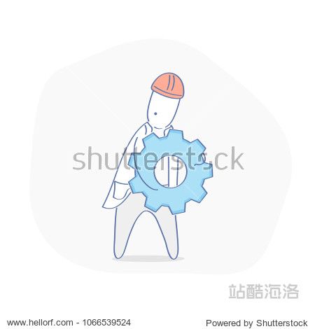 technician builder or engineer mechanic construction worker