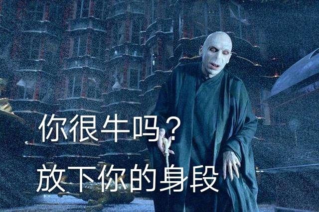 哈利波特系列表情包系列之伏地魔第一波