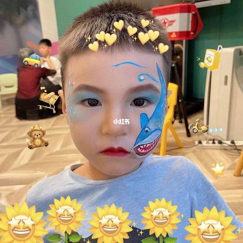 儿童舞台妆|动物妆容造型_妆容_兔子_鲨鱼_学化妆_彩绘_母婴_婴童时尚