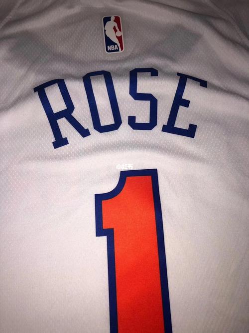 罗斯尼克斯队1号白色热压球衣derrick rose_罗斯_时尚