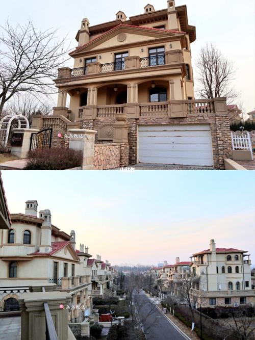 即墨温泉城里面的独栋别墅,这里面的别墅每一栋楼都有海水温泉直接