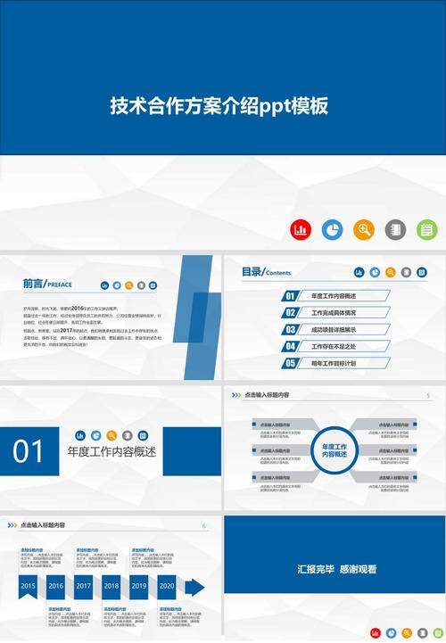 技术合作方案介绍ppt模板