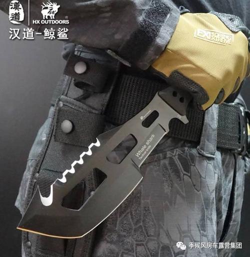 汉道鲸鲨战术砍刀,用度量诠释杀伤力,汉道鲸鲨在设计上打破传统刀具