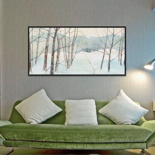 现代简约有框装饰画客厅沙发背景墙书房办公室墙画壁画城市风景