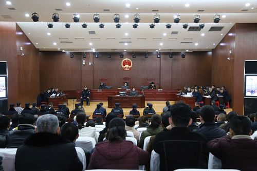 明光市人民检察院提起公诉的朱某某戴某某等13人涉黑案开庭