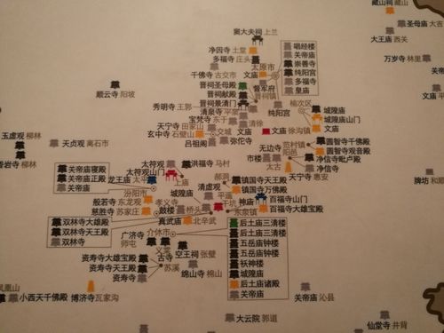 山西博物院里的古建地图