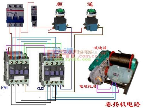 卷扬机电路原理图