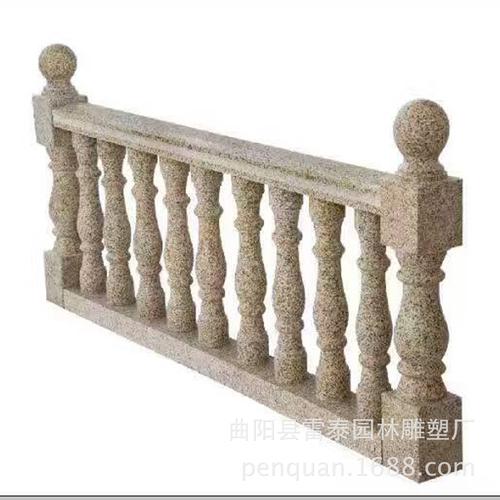 批发石雕汉白玉阳台柱 别墅精品大理石护栏 庭院围墙石栏杆摆件