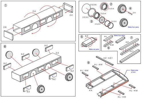 玩具火车 3d纸模型 车纸模型 手工diy 手工折纸 活动折纸
