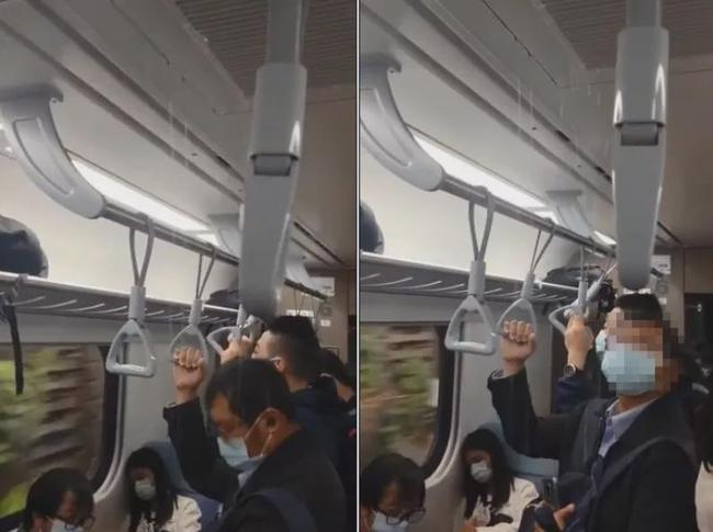 车厢内下起小雨台湾高价从韩国买的列车漏水了