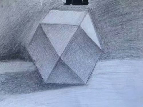 王佳鹏,市三中高一零起点,水粉 素描静物 速写 石膏几何体习作