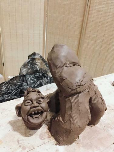 泥塑初步制作步骤2